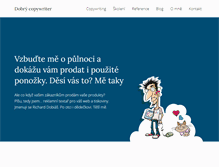 Tablet Screenshot of dobry-copywriter.cz